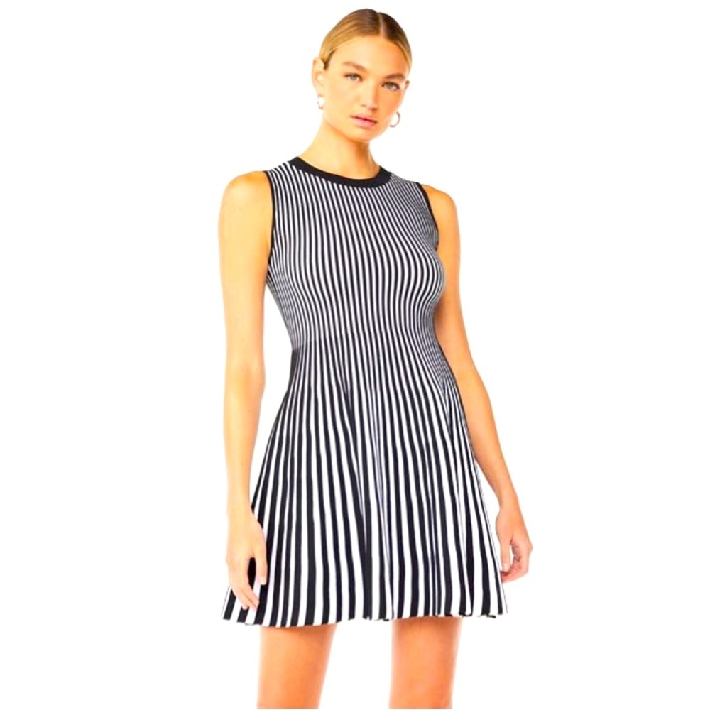 Scoop Striped Mini Sweater Dress in size Large (12-14)
